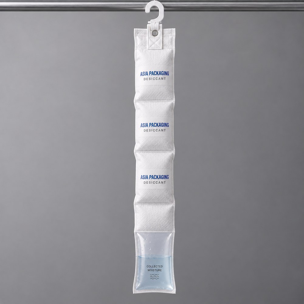 Absorpole container desiccant poles