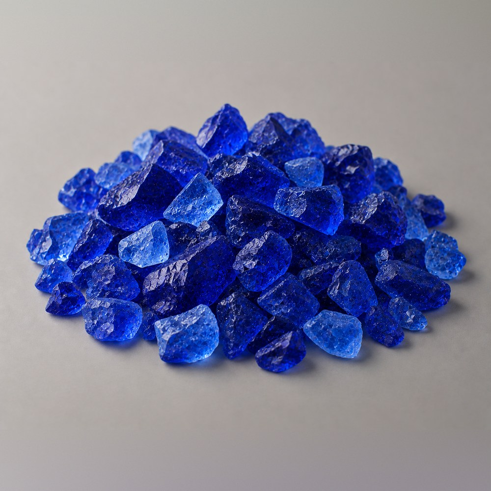Coarse Blue Silica Gel — Coarse indicating crystals