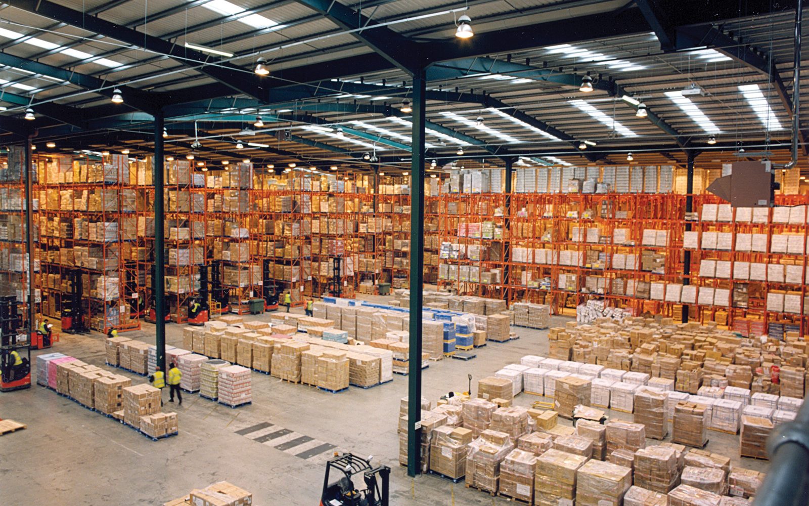 Industrial warehouse racking